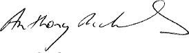 Signature of Tony Richards